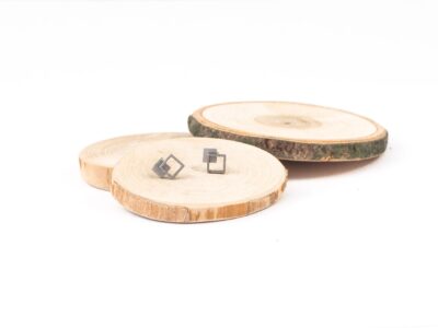 Náušnice mini čtverec dvojitý