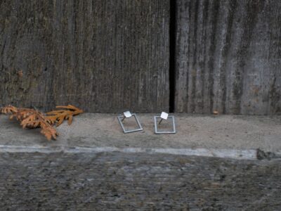 Náušnice malý - velký čtverec