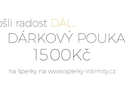 Dárkový poukaz 1500 Kč